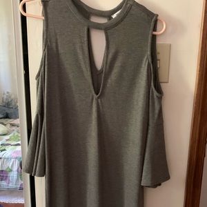 Open shoulder dress